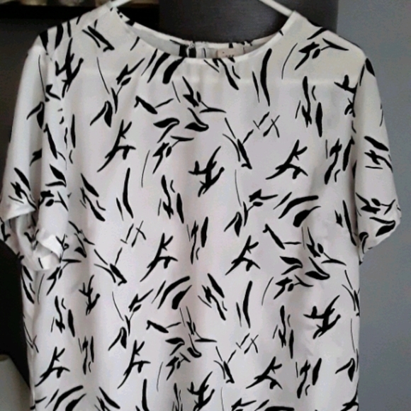 a new day Tops - Black and white blouse